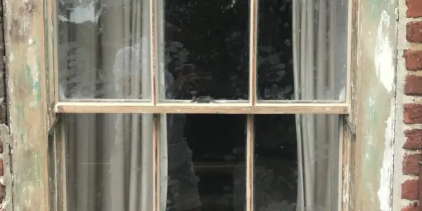 12 unpainted french window frame