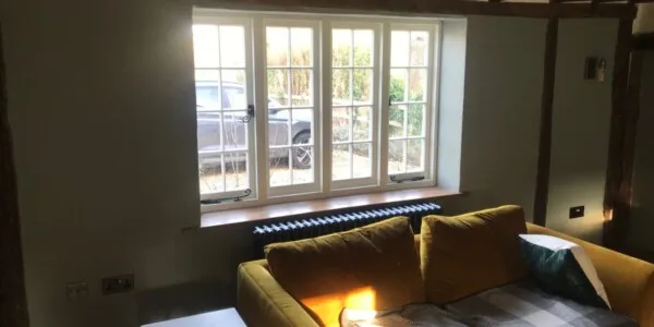 out looking front window